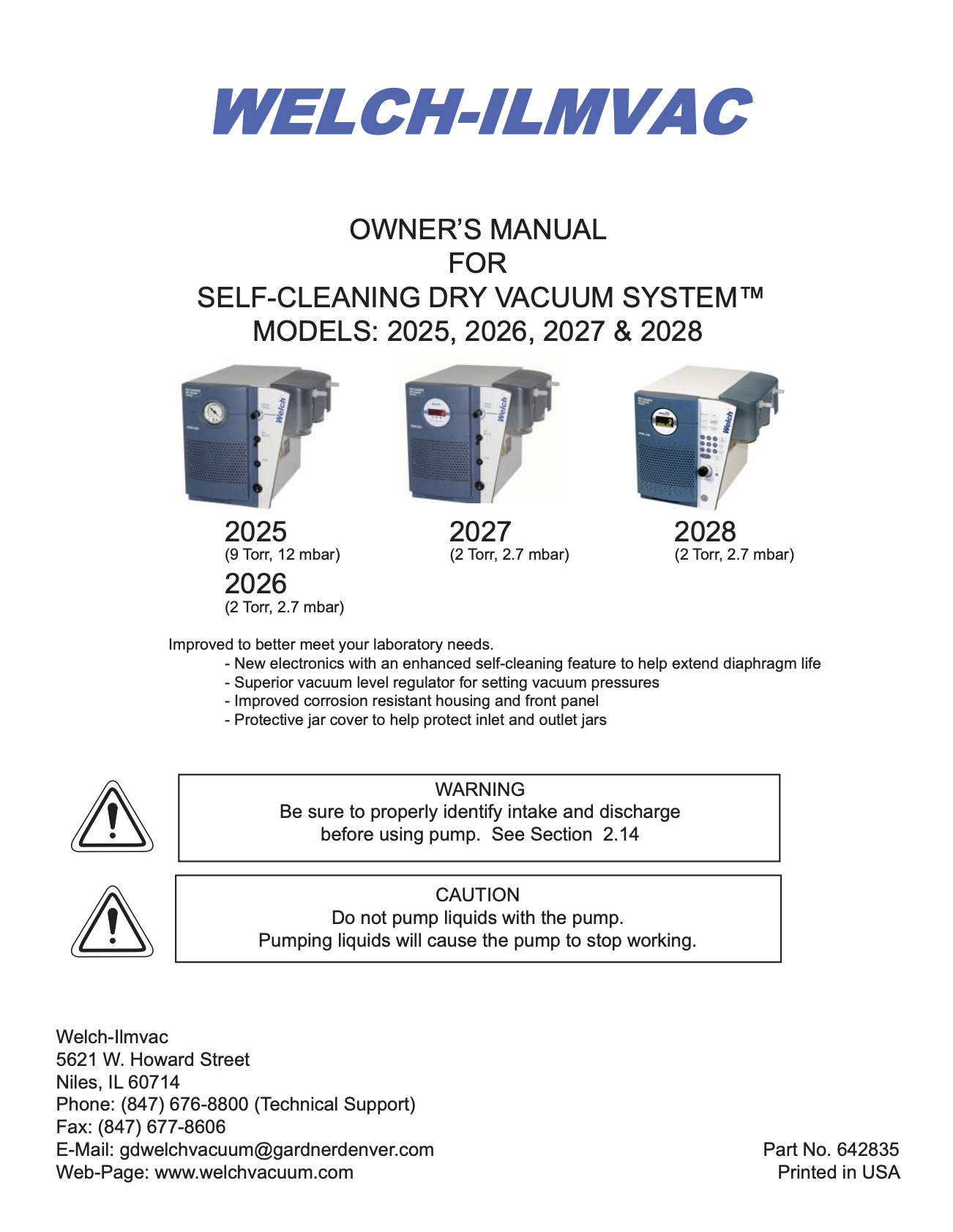 Self-Cleaning Dry Vacuum Systems