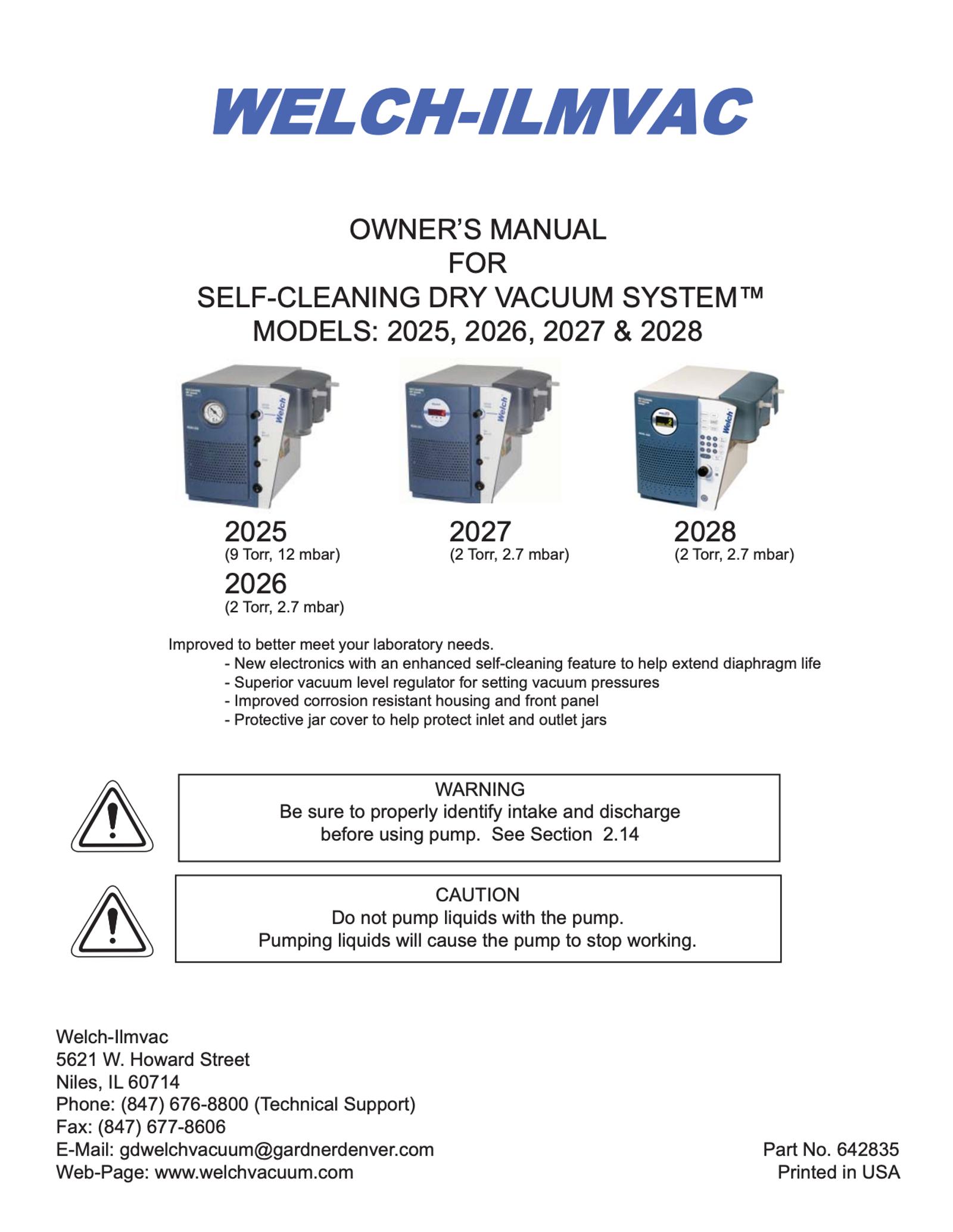 Self-Cleaning Dry Vacuum Systems