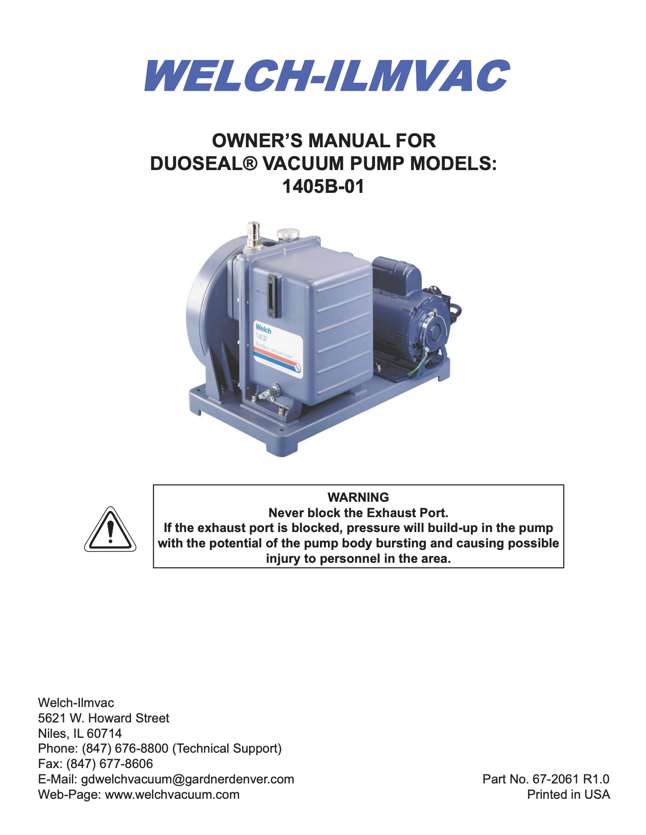 DuoSeal Belt Drive Model 1405