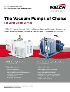 Welch Rotary vane pumps systems