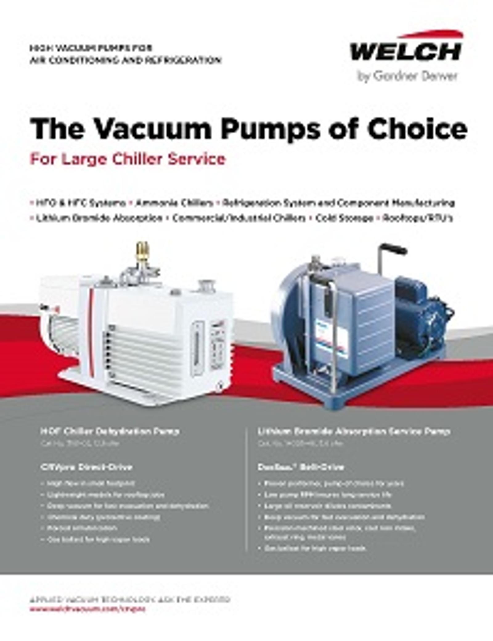 Welch Rotary vane pumps systems