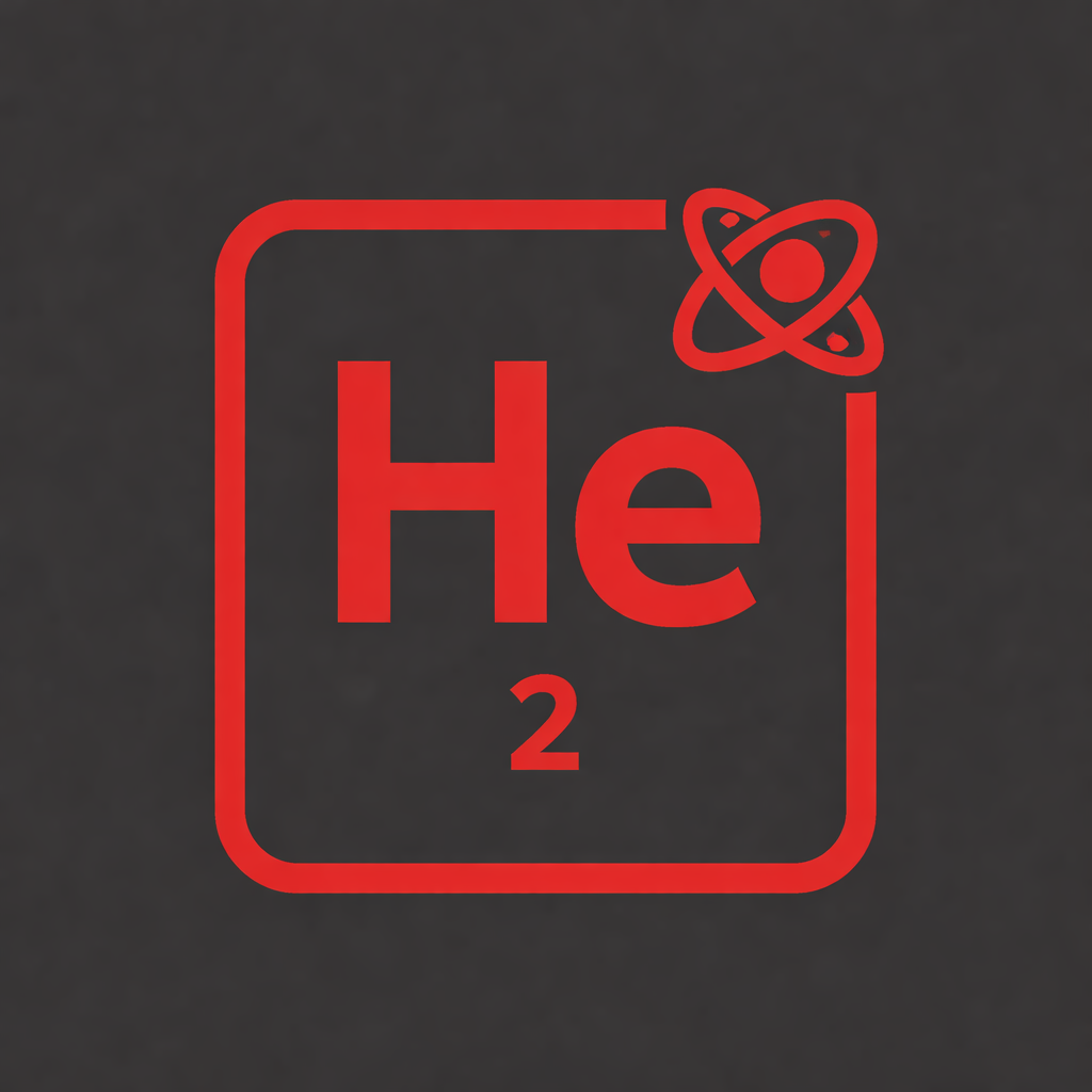 Helium red symbol
