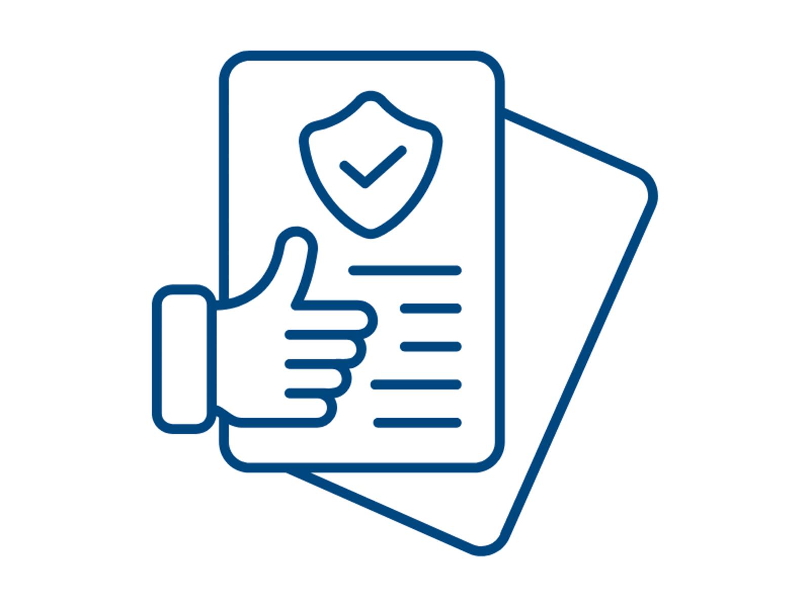 Compliance with international shipping requirements icon