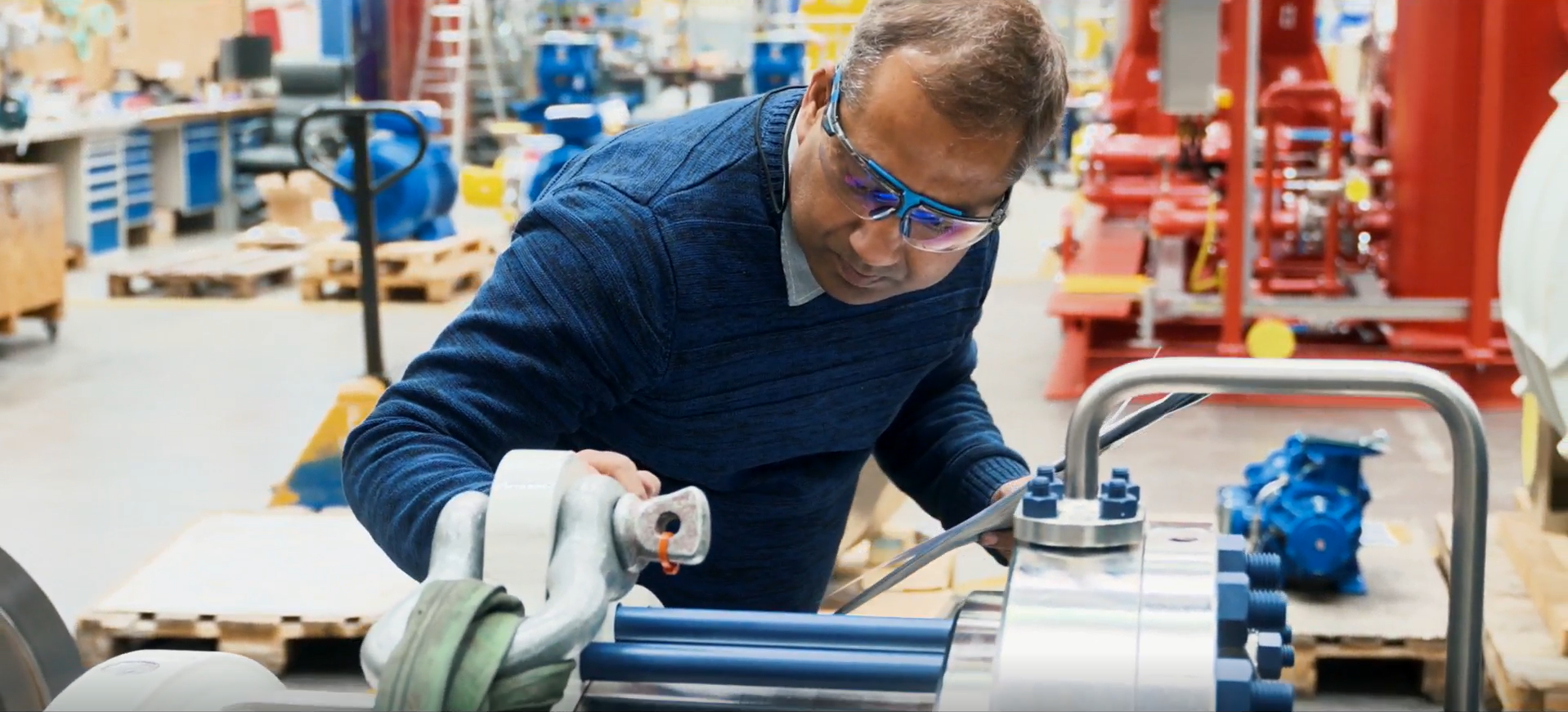 Photo of Sanjay at the facility