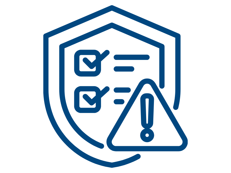 Reduced project risks icon 
