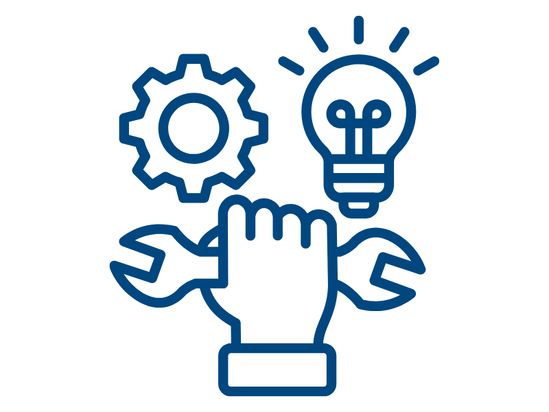 A design that is ready for fabrication icon light bulb