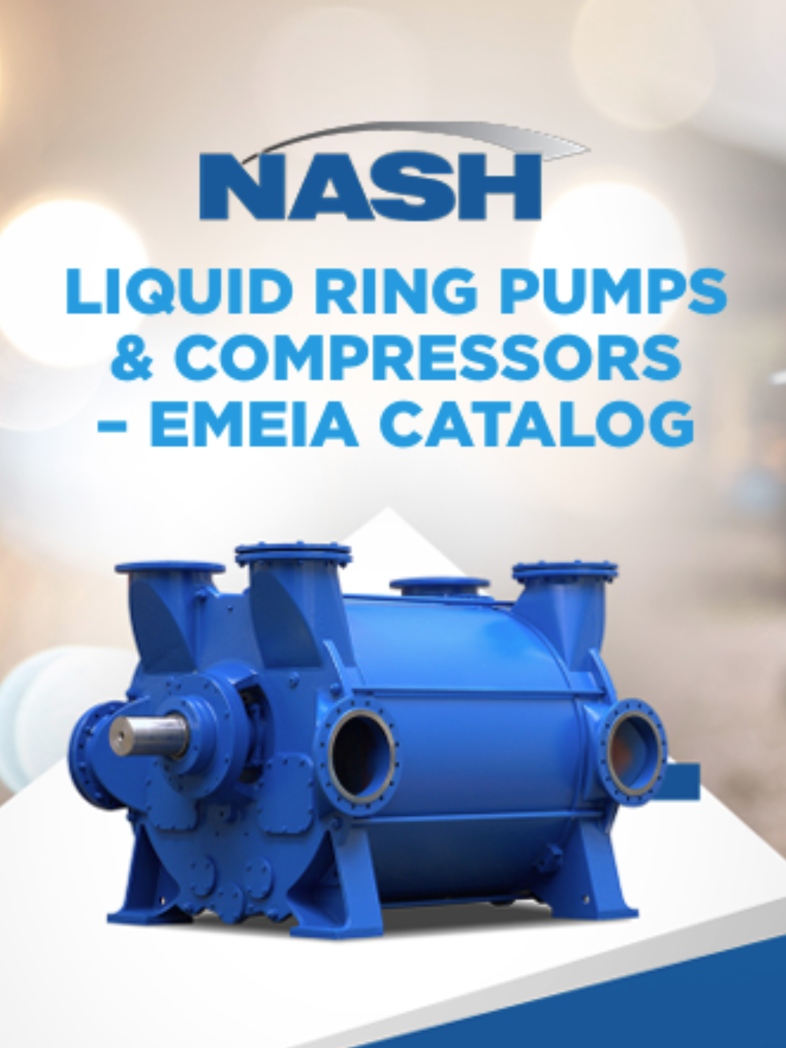 Nash EMEA Liquid Ring Vacuum Pumps and Compressor Brochure Cover.webp