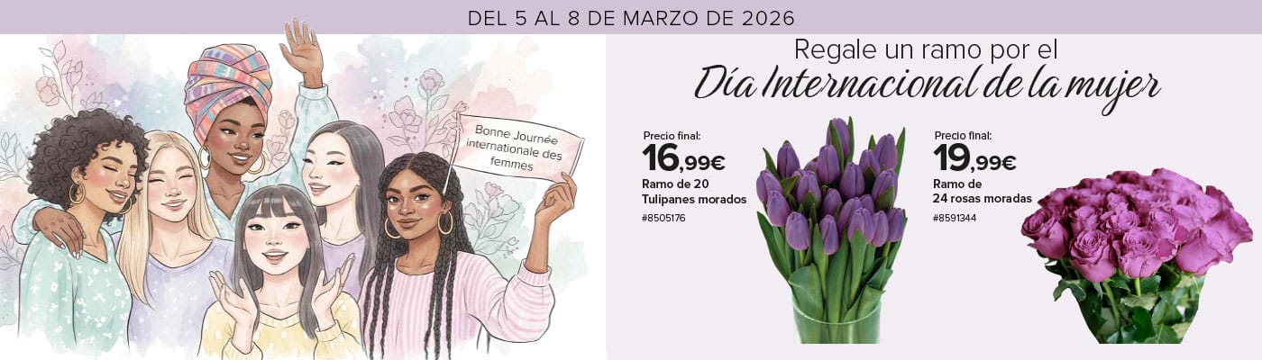 Regale un ramo por el Día Internacional de la mujer