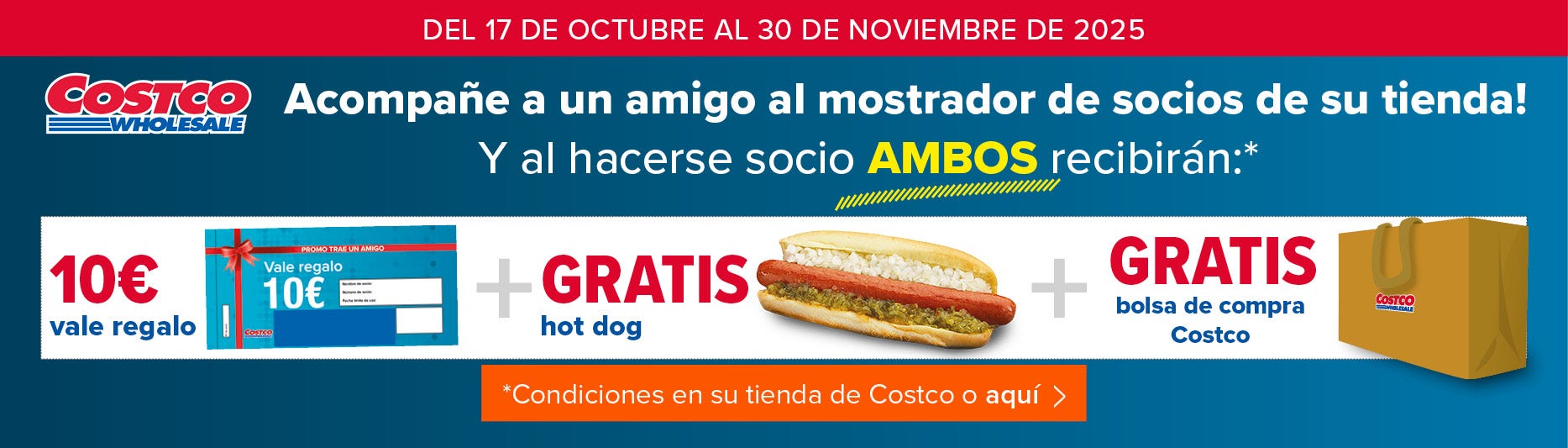 Acompañe a un amigo al mostrador de socios de su tienda!