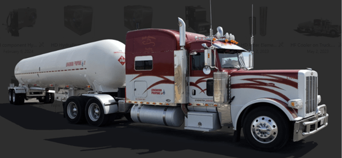 HF cooler on truck 