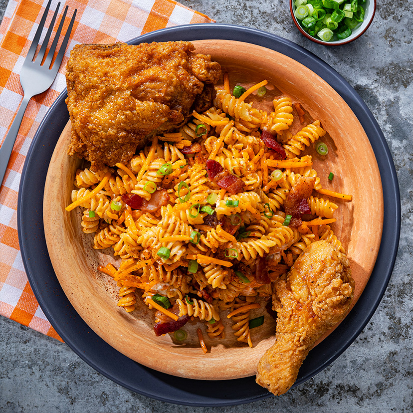 BBQ Bacon-Cheddar Pasta Salad Recipe