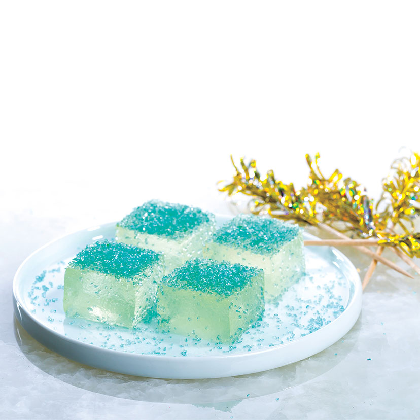 Champagne JELL-O shots recipe