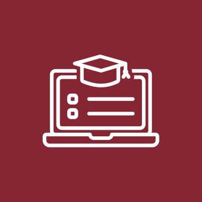 training and education red icon