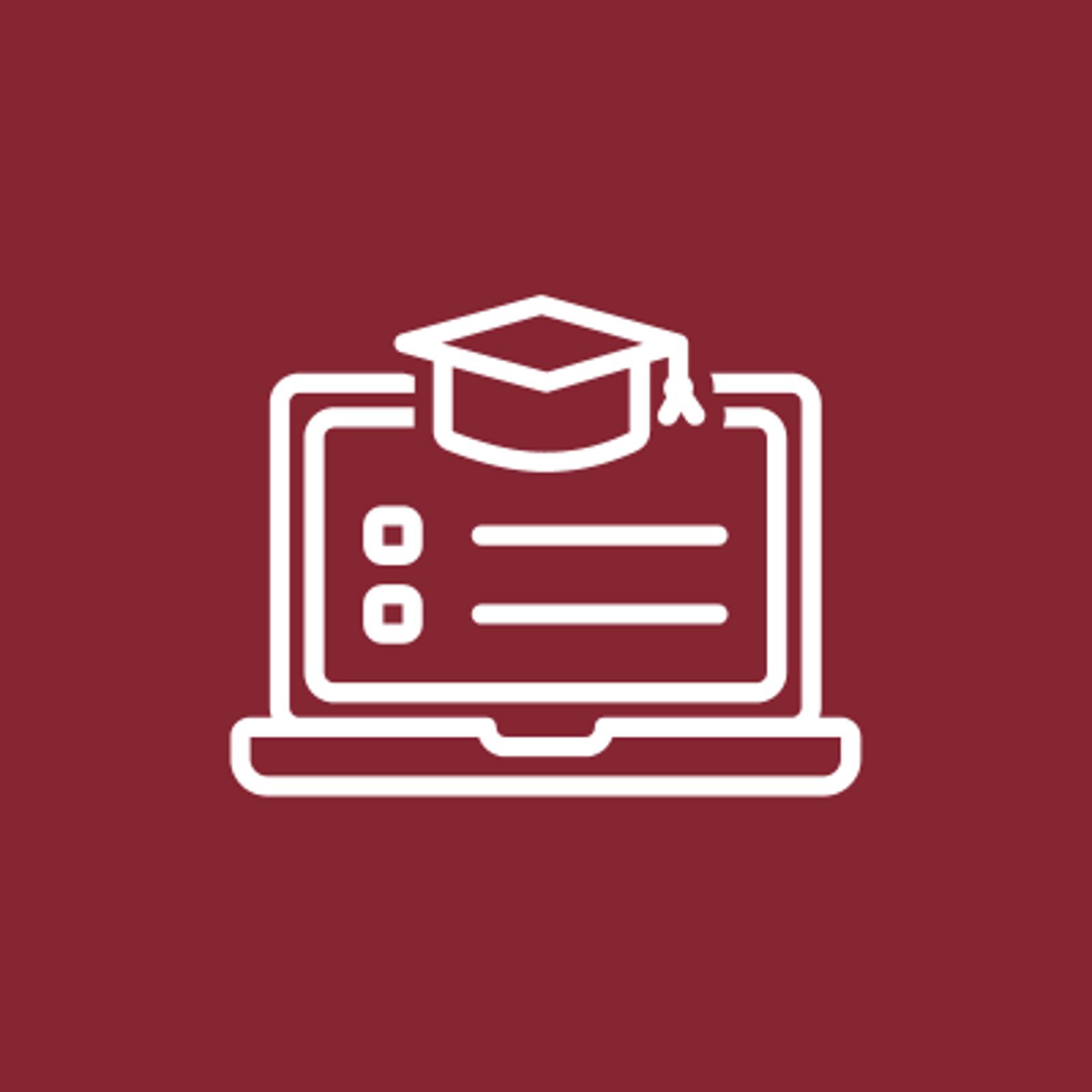 training and education red icon