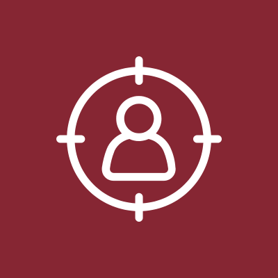 personalization red icon