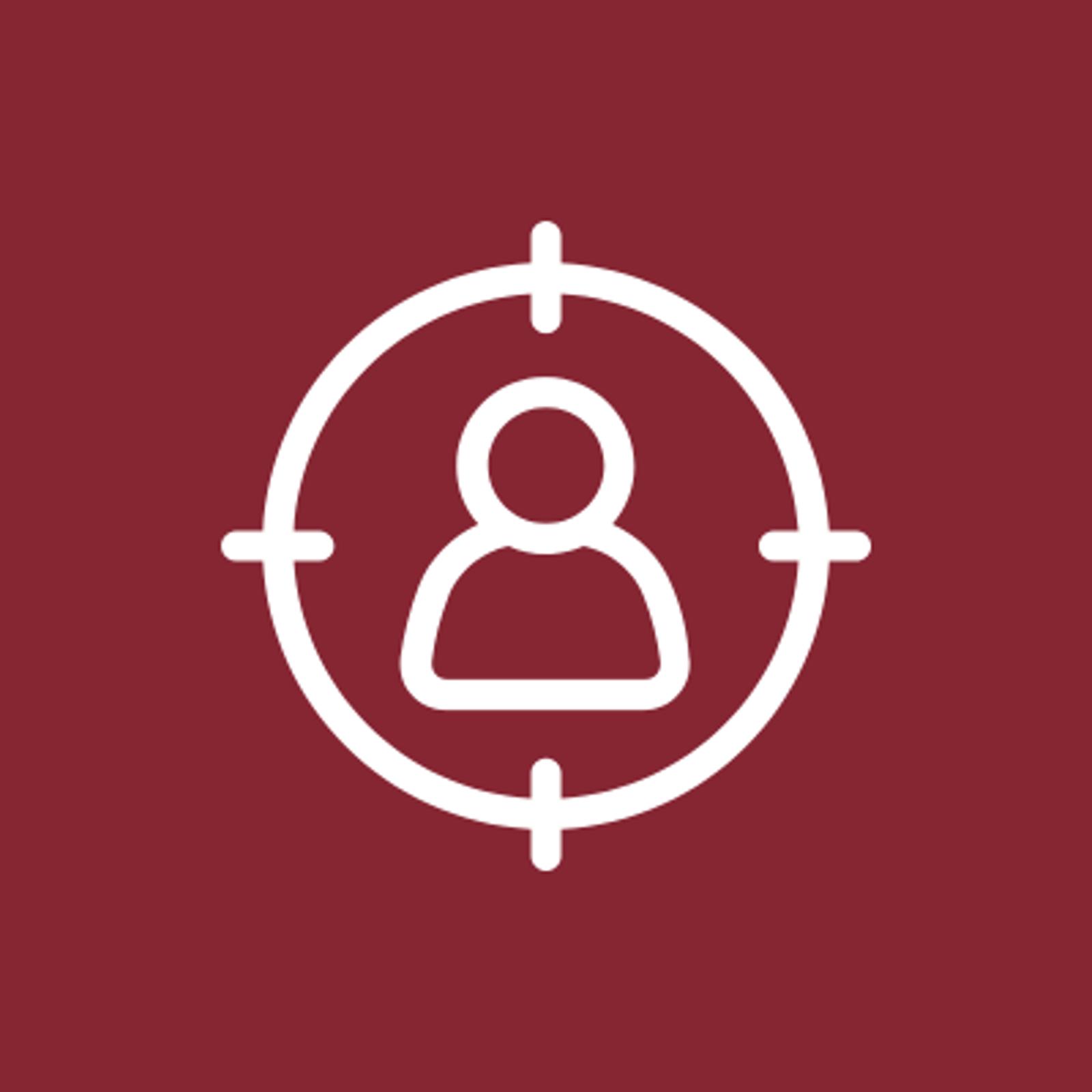 personalization red icon