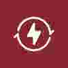 energy saving icon red
