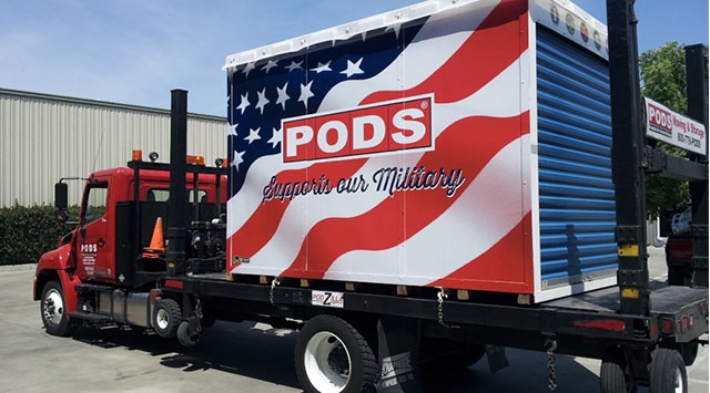 PODS container pop up shop