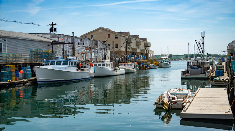 Old Port in Portland, Maine