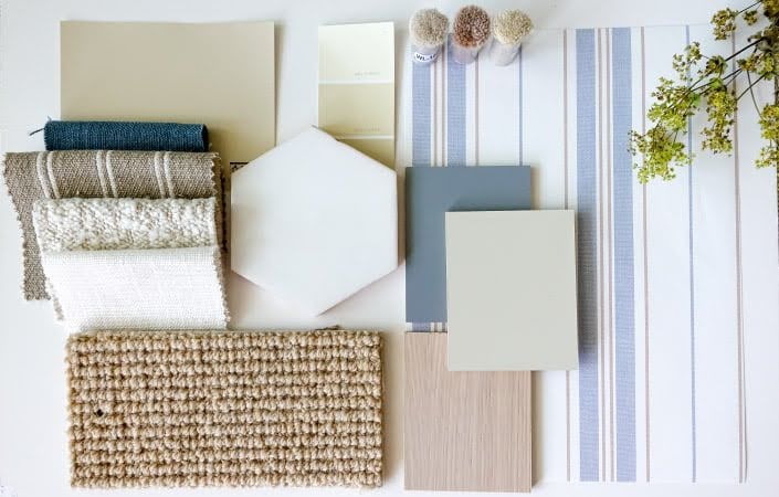 Multiple samples for a bedroom remodel