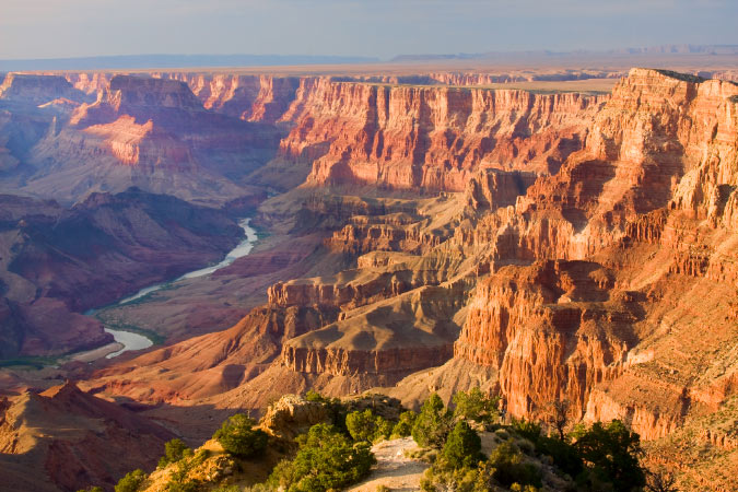 Aerial view of the Grand Canyon in the summer — a welcome sight for those moving from California to Arizona.