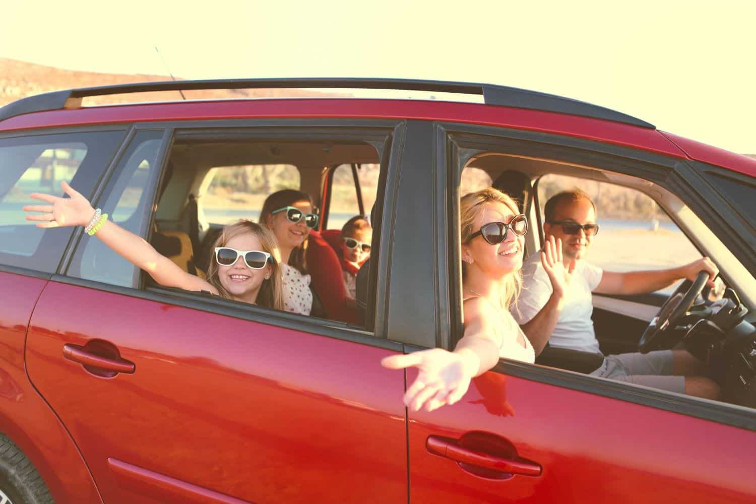 Car with family
