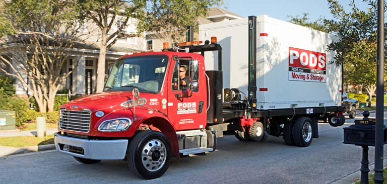 PODS moving truck