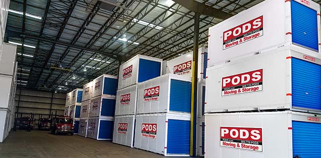 PODS Container in PODS facility