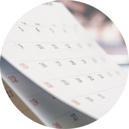 A paper calendar