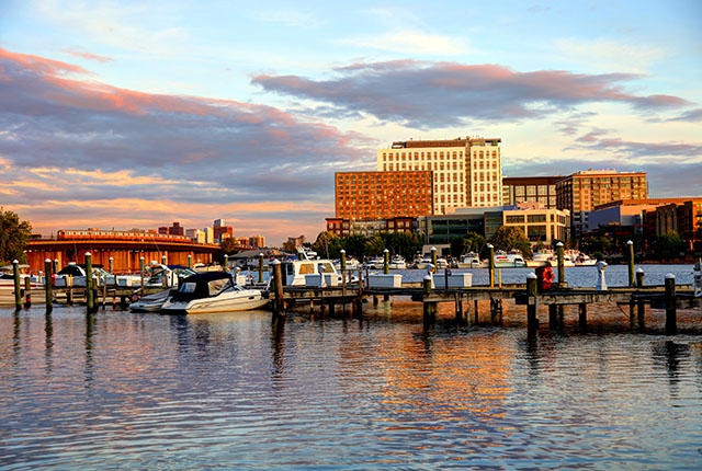 A marina in Somerville, Massachusetts