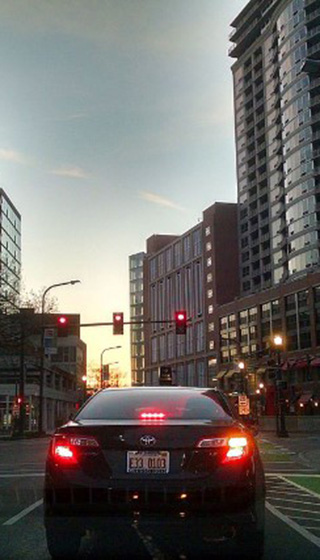 Downtown Evanston in the late afternoon