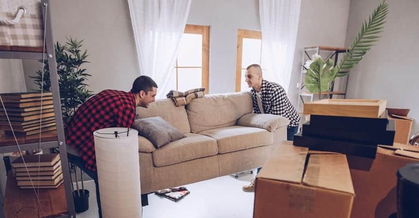 men moving a couch