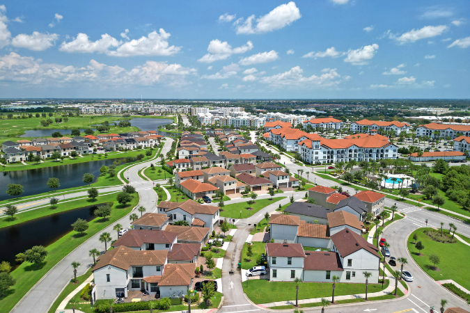 The Melbourne, FL neighborhood of Viera. This is a great retirement community in Florida.