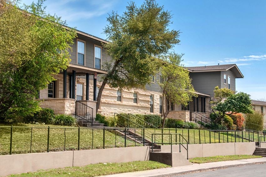 Homes in a row in the Northeast Inner Loop neighborhood