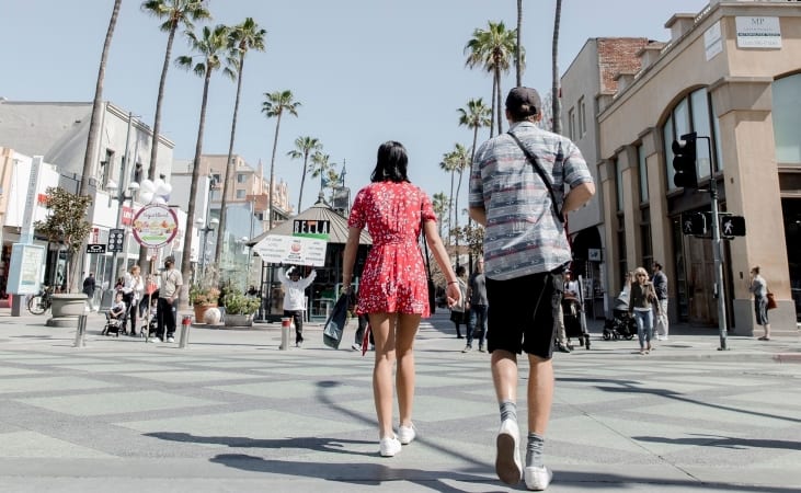 Third Street Promenade in Santa Monica, CA