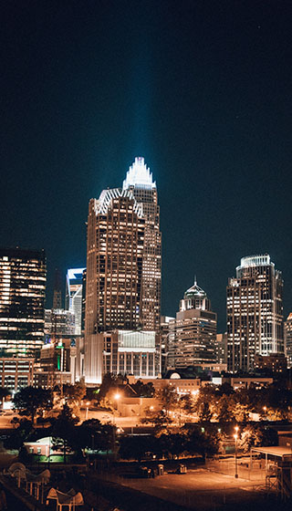 Charlotte city skyline