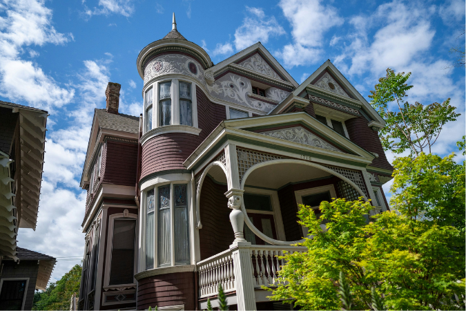 A Victorian-styled home in the Sacramento neighborhood of Midtown.