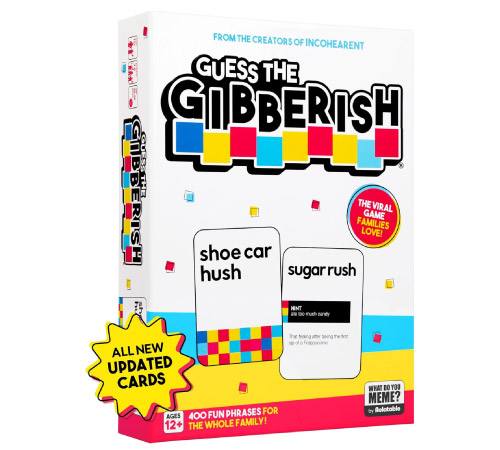 Guess the Gibberish party game box
