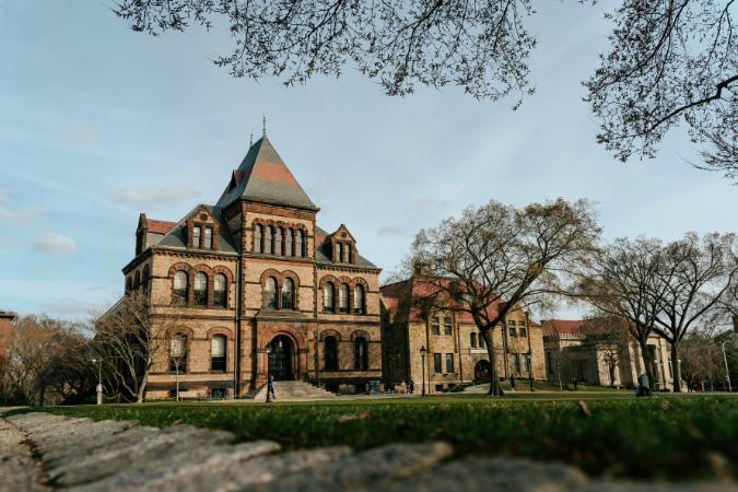 An image of a building on the campus of Brown University in Providence, RI.