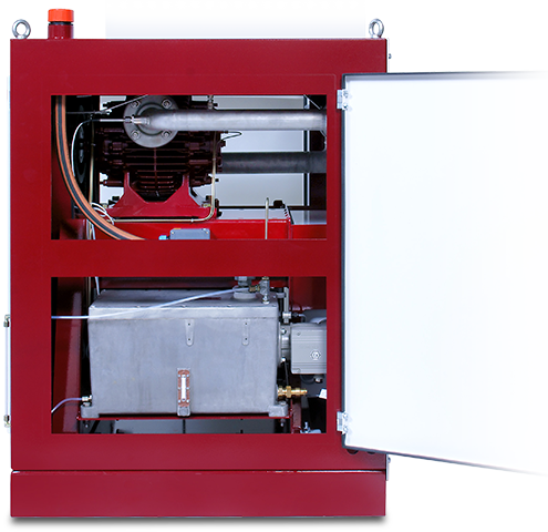 Fresh oil-lubricated rotary vane compressor