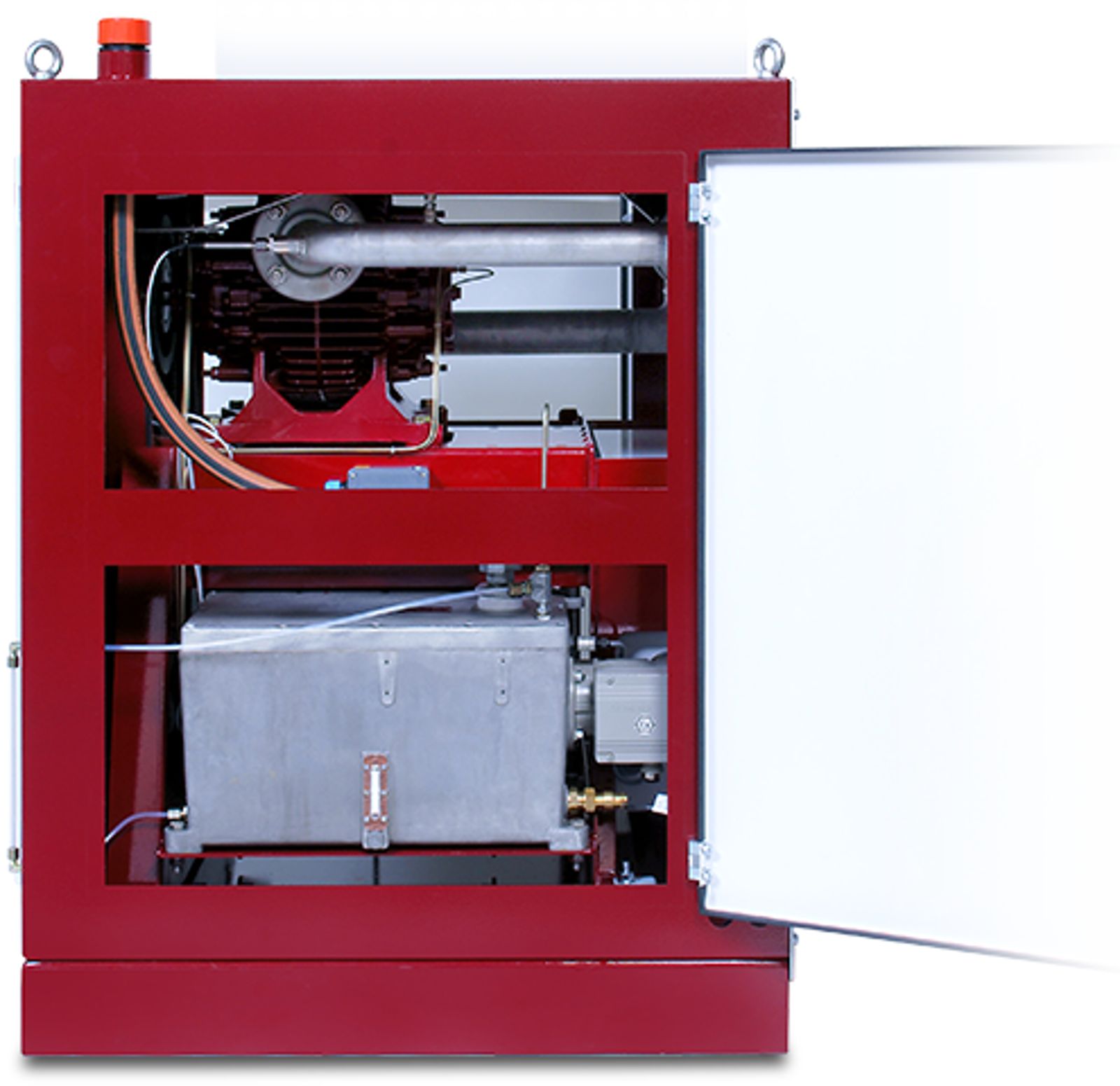 Fresh oil-lubricated rotary vane compressor
