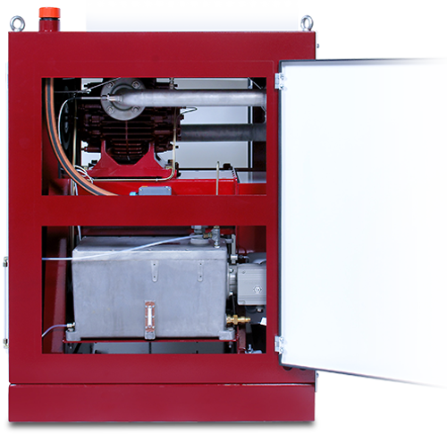 Fresh oil-lubricated rotary vane compressor