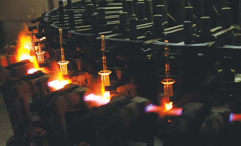 Glass production