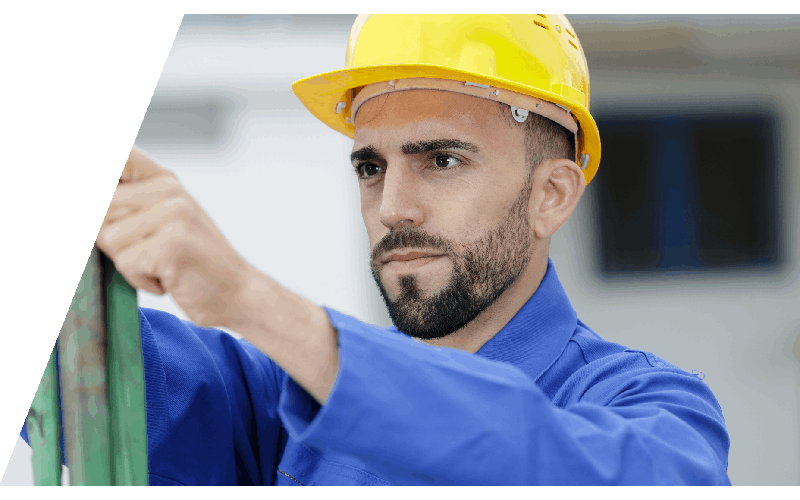 technician working in a manufacturing environment