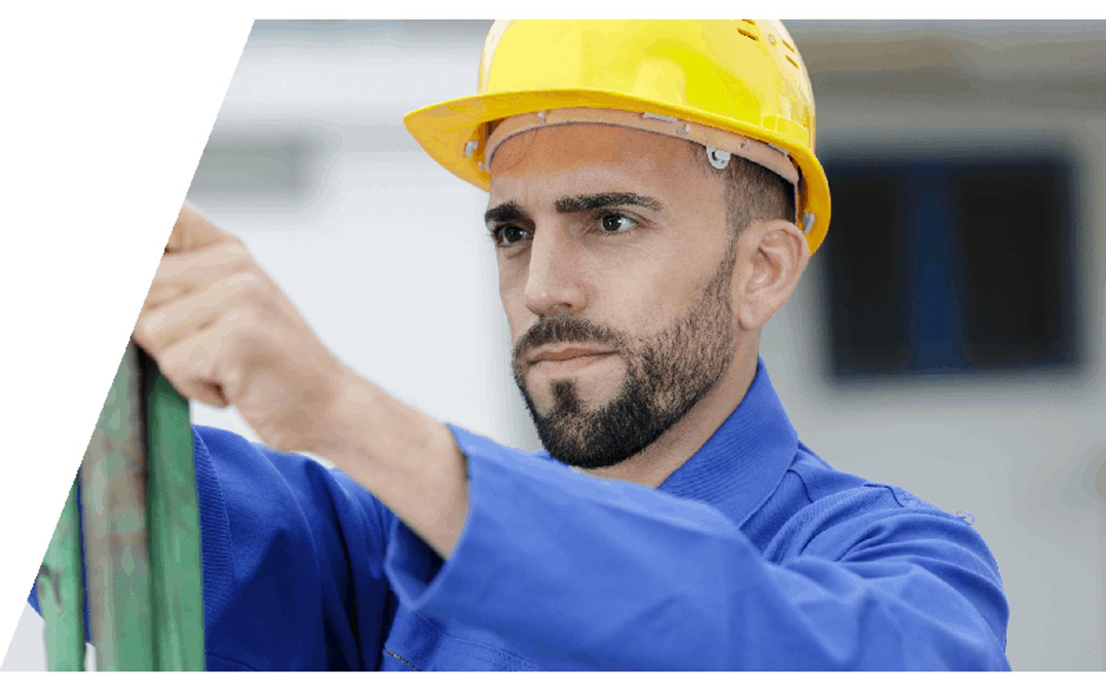 technician working in a manufacturing environment