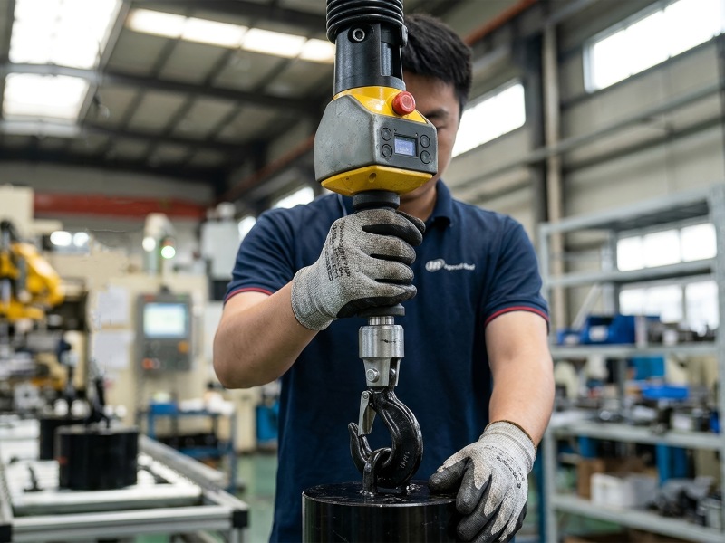 E LIFT electric balancer in use