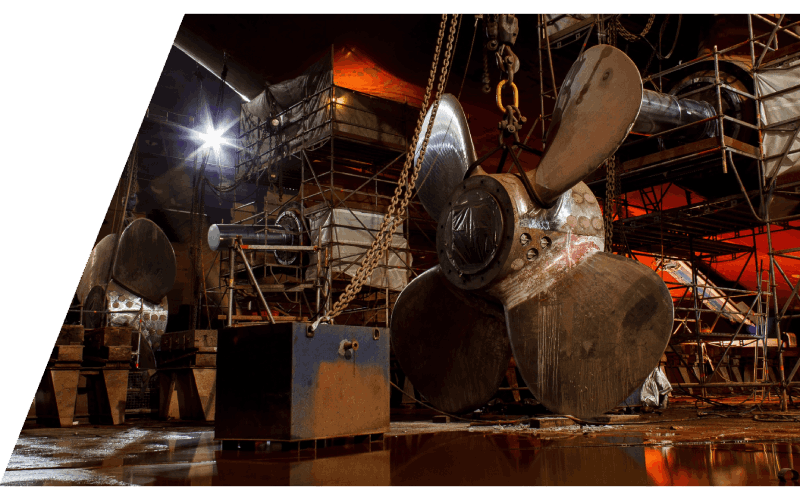 a large size rotor on a high capacity hoist