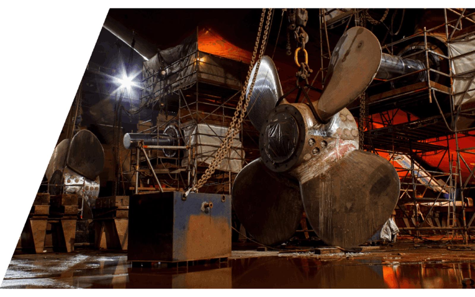a large size rotor on a high capacity hoist