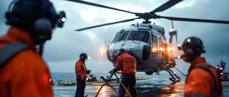 Helicopter refueling
