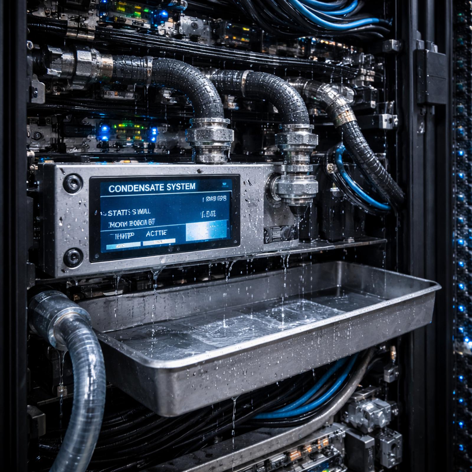Condensate pump in rack — Moisture protection for dense racks